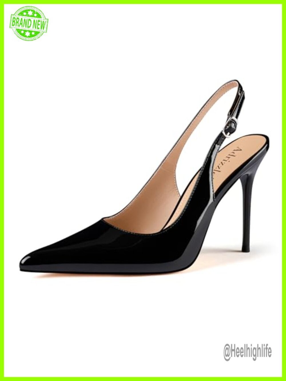 Women's Slingback Stiletto Heels Pointed Toe Pumps Formal Dress Shoes